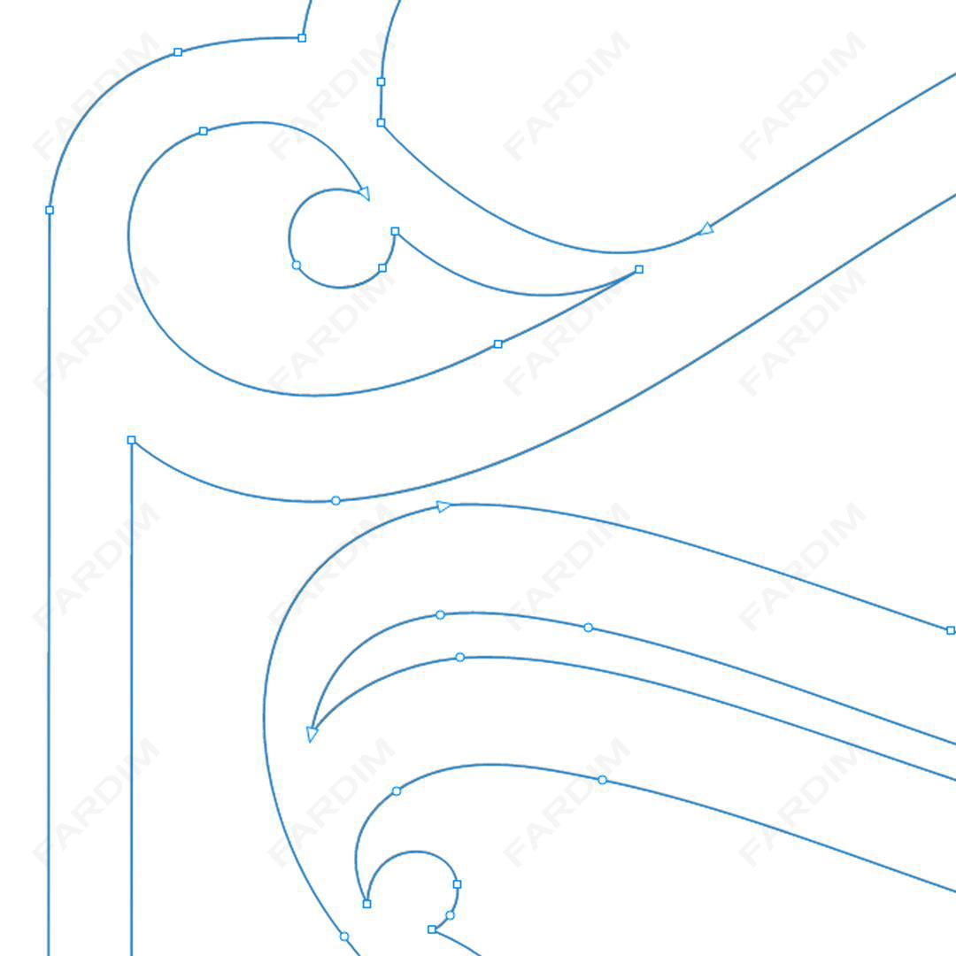 وکتور طرح نگاره پرنده کد A132428