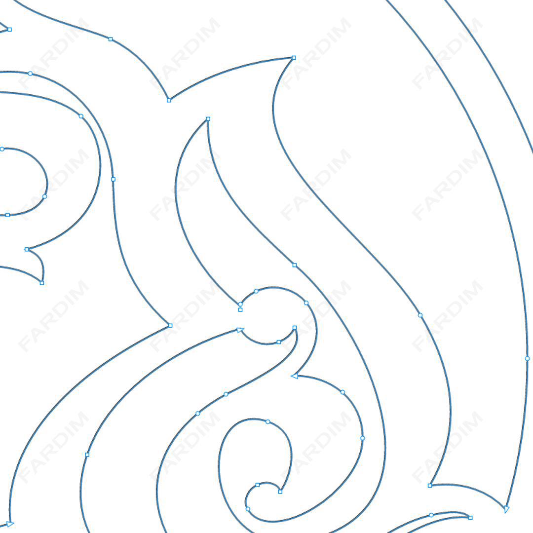 وکتور طرح نگاره پرنده کد A132437