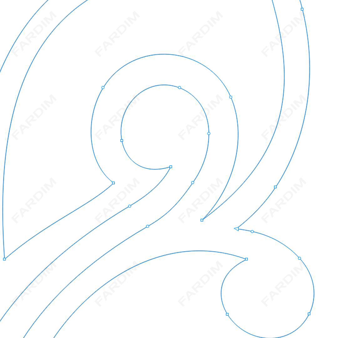 وکتور طرح نگاره پرنده کد A132444