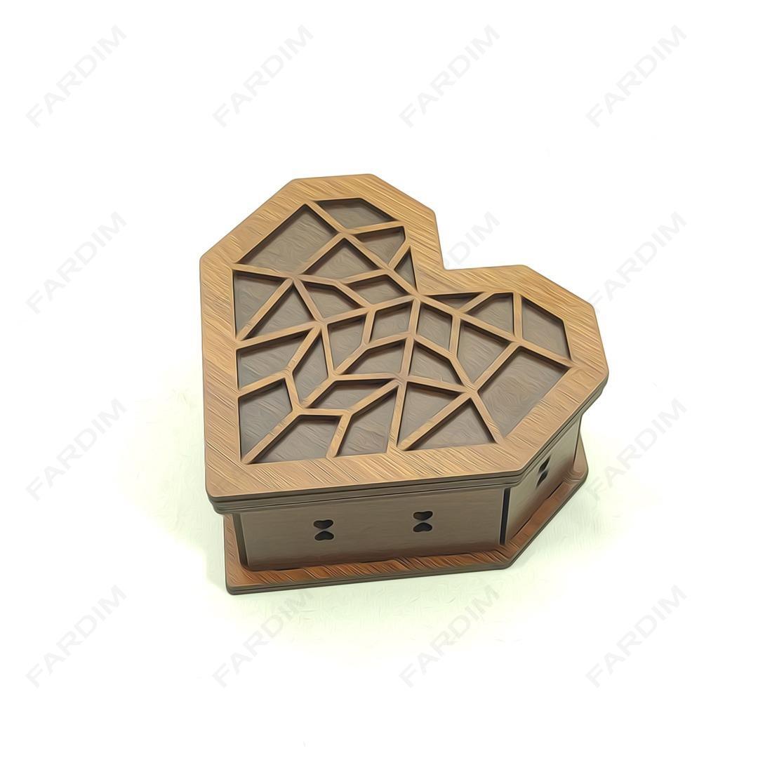 جعبه پذیرایی قلبی کد K128362