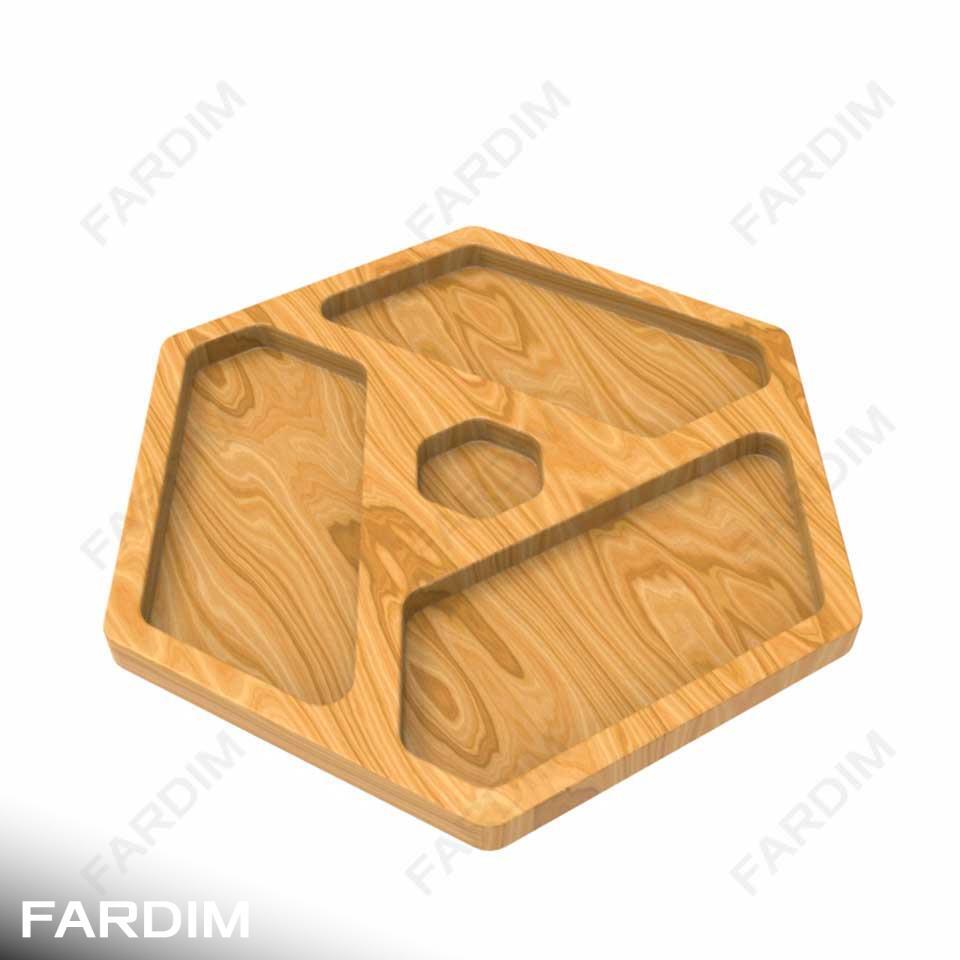 طرح ظرف چوبی کد A10
