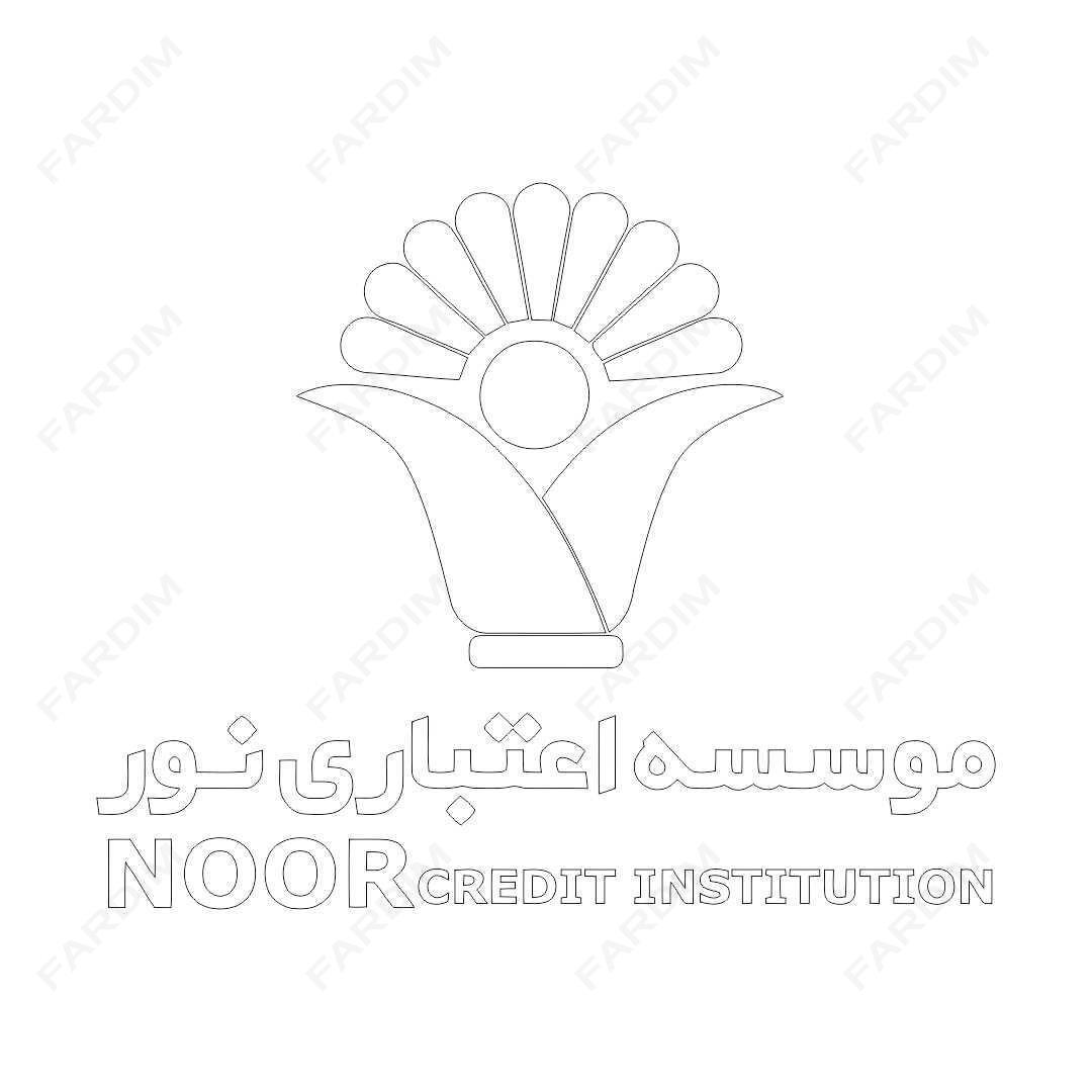 وکتور لوگو آرم موسسه اعتباری نور
