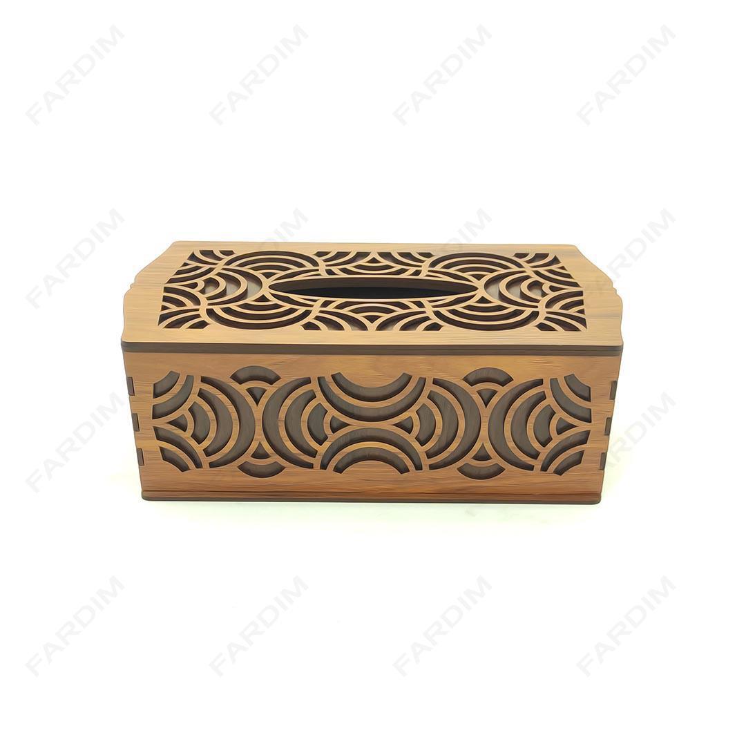طرح لیزر جعبه دستمال کاغذی کد A131941