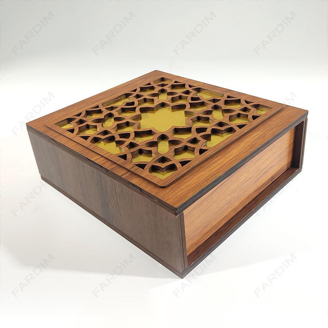 طرح لیزر جعبه هدیه در دو طرح کد A132256