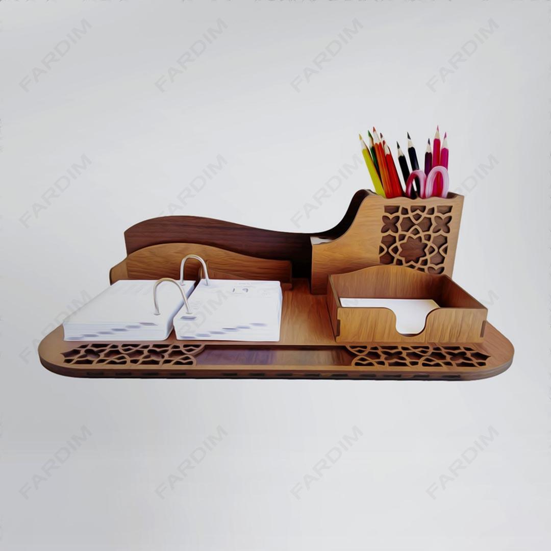 طرح لیزر ست رومیزی اداری کد A132290