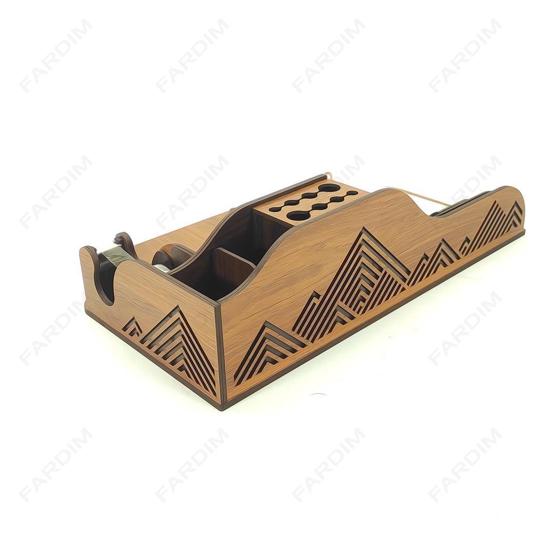 طرح لیزر ست رومیزی اداری با پایه چسب کد A132298
