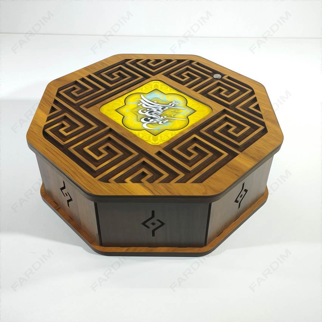طرح برش لیزری جعبه هدیه و پذیرایی کد A132301