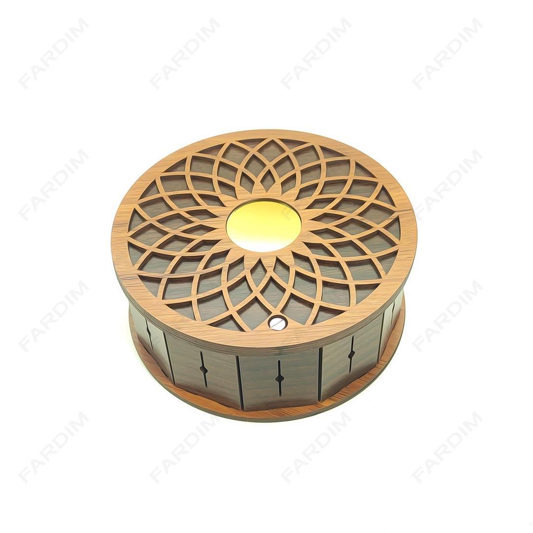 طرح لیزر جعبه هدیه و پذیرایی در 7 طرح کد A132314