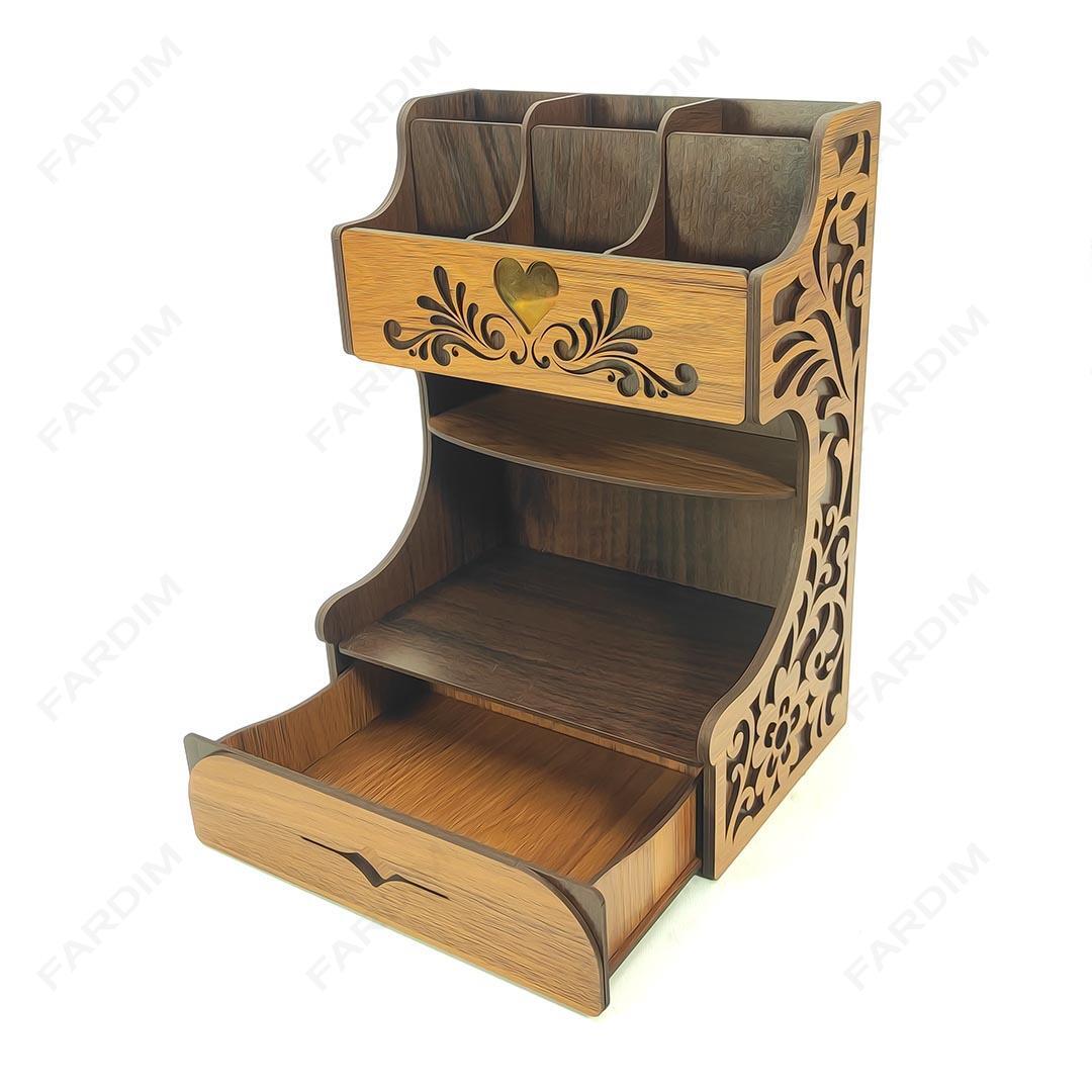 طرح لیزر استند لوازم آرایشی کد A132318