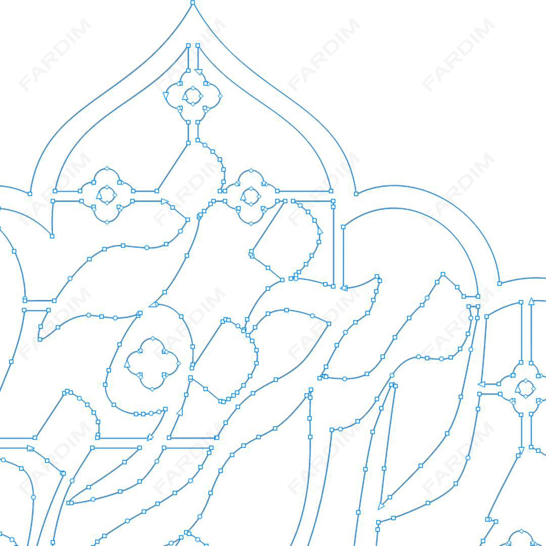 طرح وکتور تایپوگرافی و حروف نگاری خوشنویسی شده با خط نستعلیق کد A132346