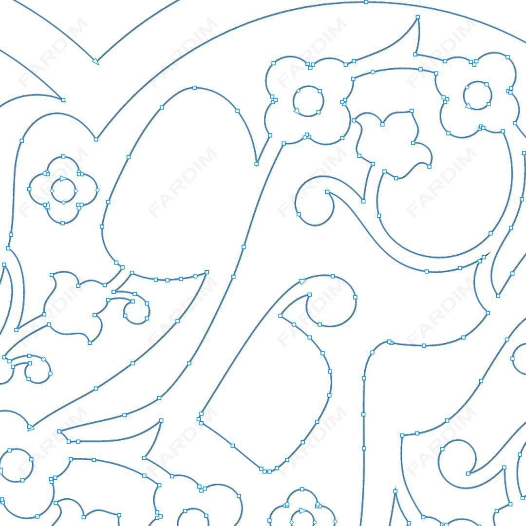 طرح وکتور تایپوگرافی و حروف نگاری خوشنویسی شده ( من و تو )