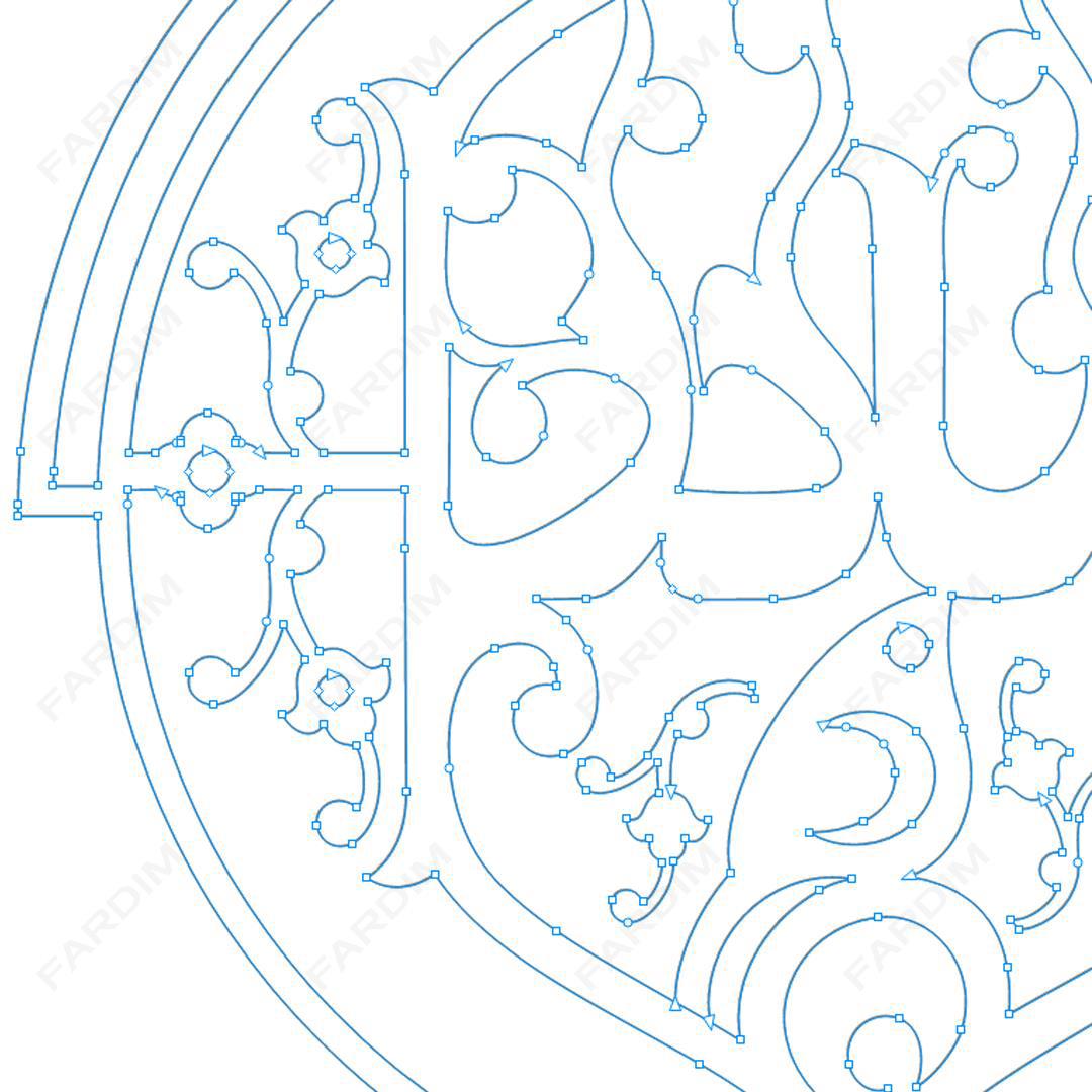 طرح وکتور تایپوگرافی و حروف نگاری خوشنویسی شده ( مادر ) کد A132401