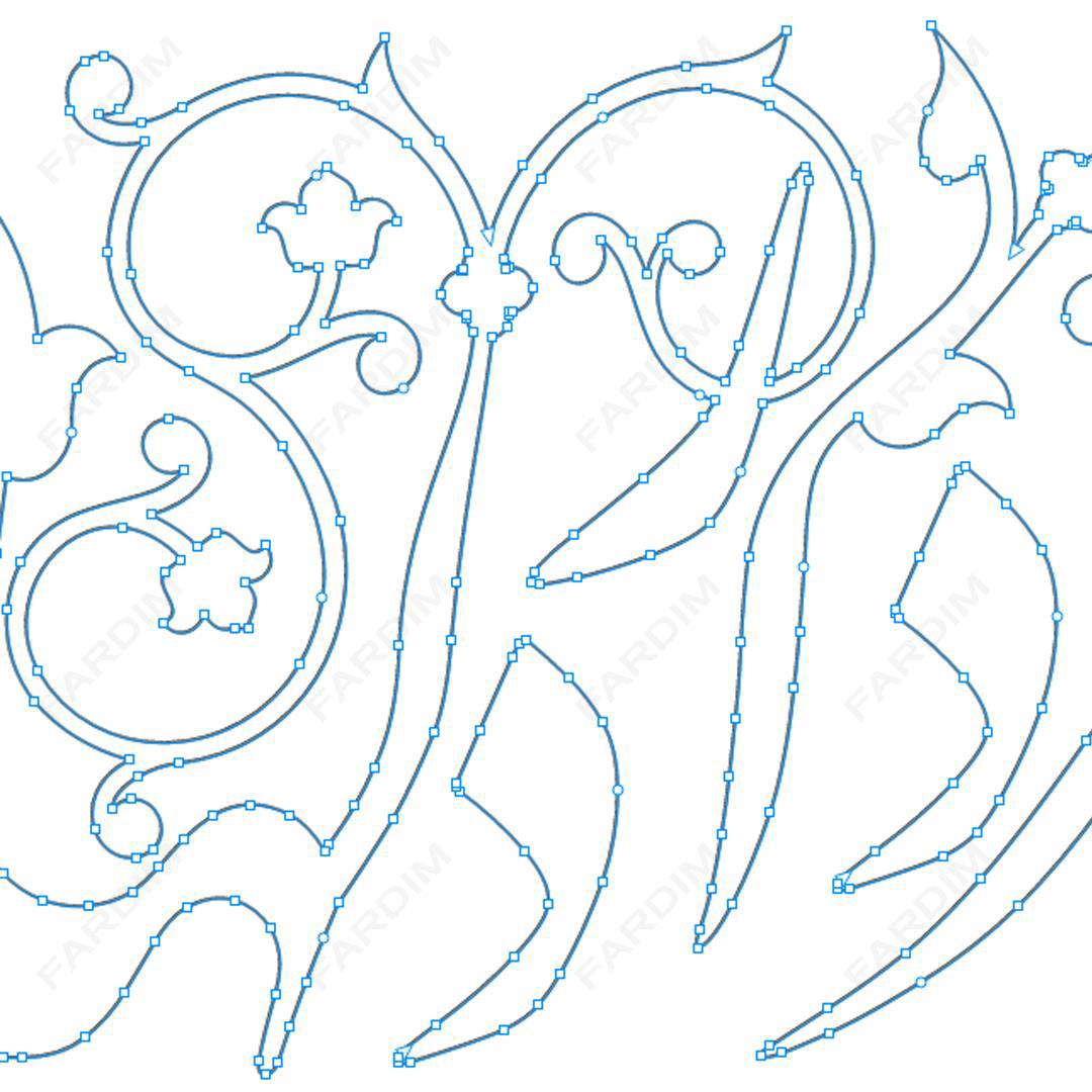 طرح وکتور تایپوگرافی و حروف نگاری خوشنویسی شهید حاج قاسم سلیمانی کد A132405