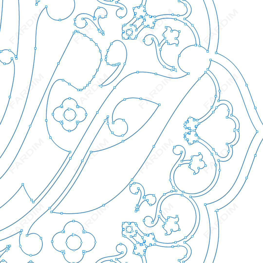 طرح وکتور تایپوگرافی و حروف نگاری خوشنویسی شده ( خدا )