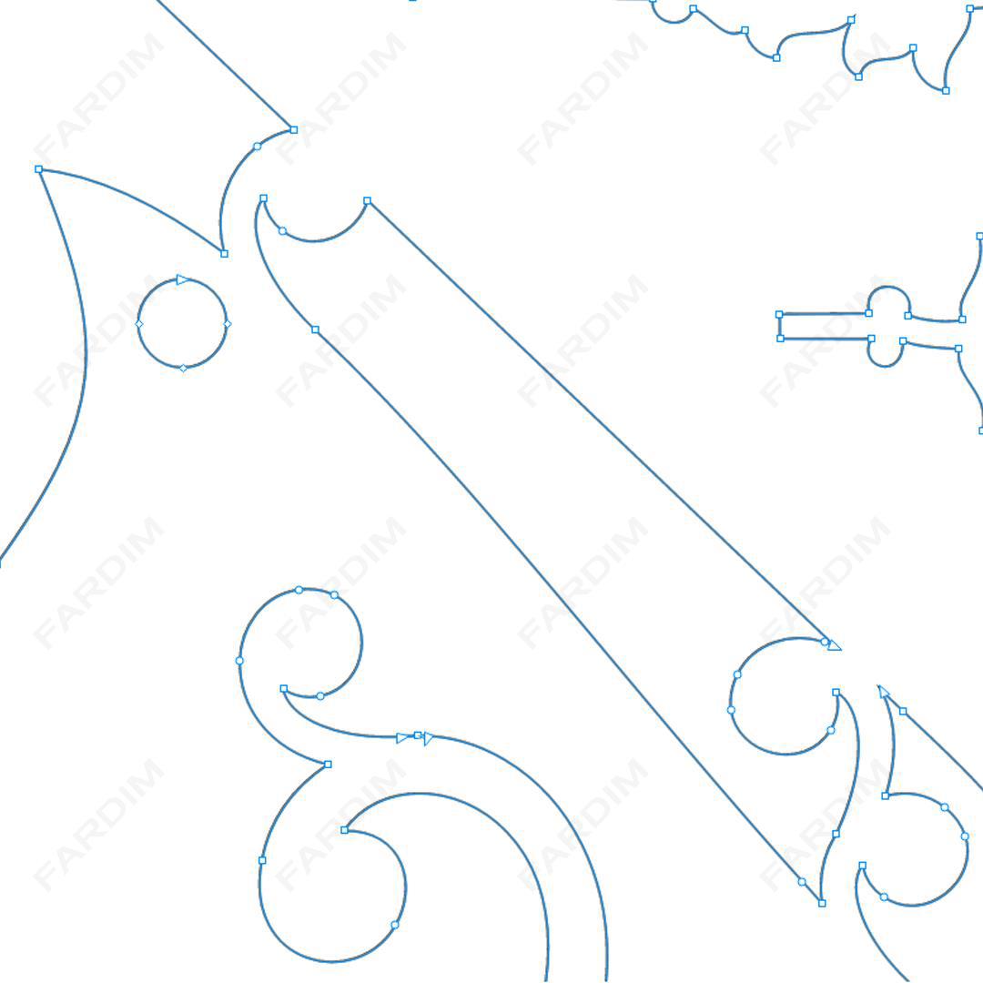 وکتور طرح نگاره پرنده کد A132412