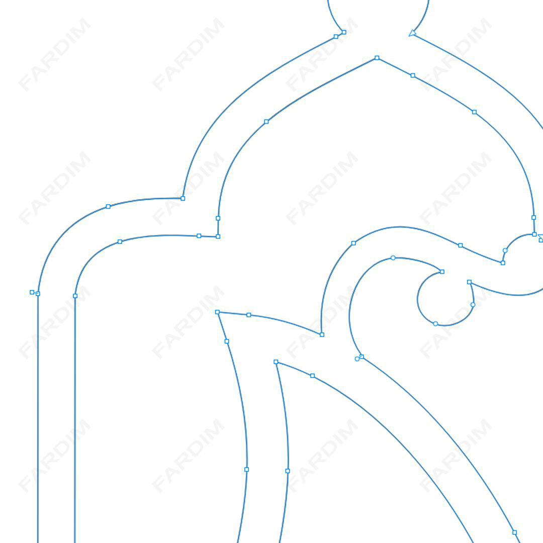 وکتور طرح نگاره پرنده کد A132416