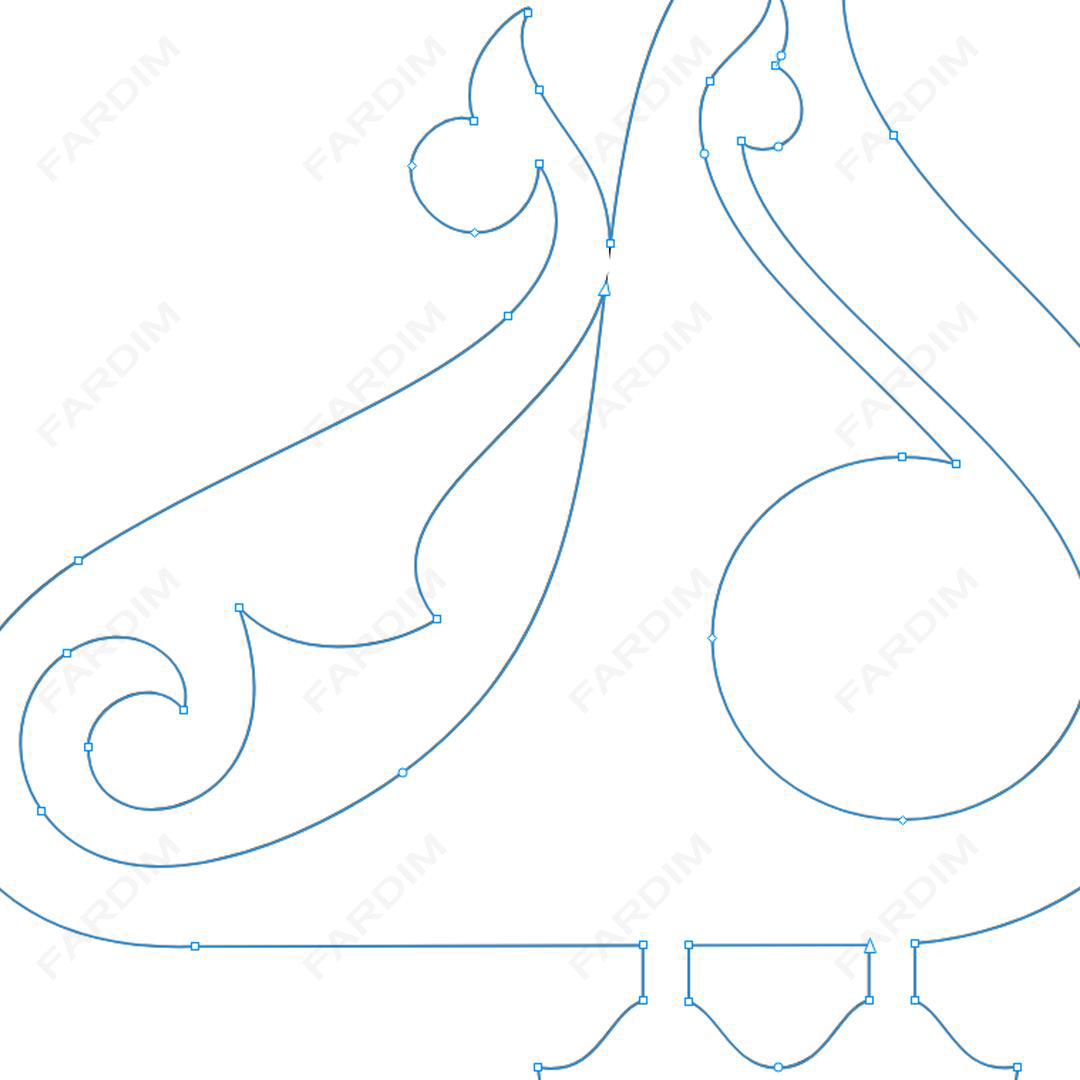 وکتور طرح نگاره پرنده کد A132426