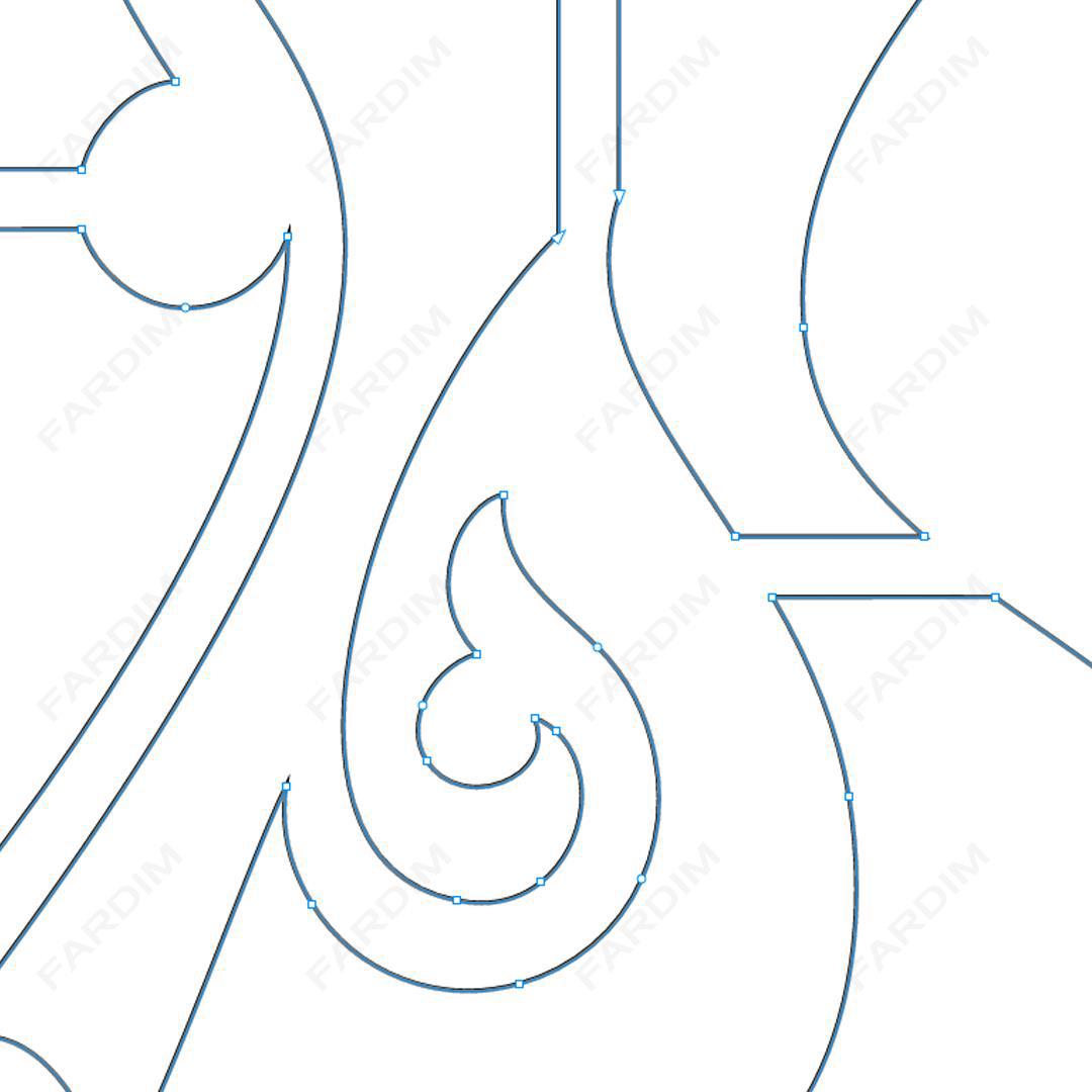 وکتور طرح نگاره پرنده و ماه کد A132438