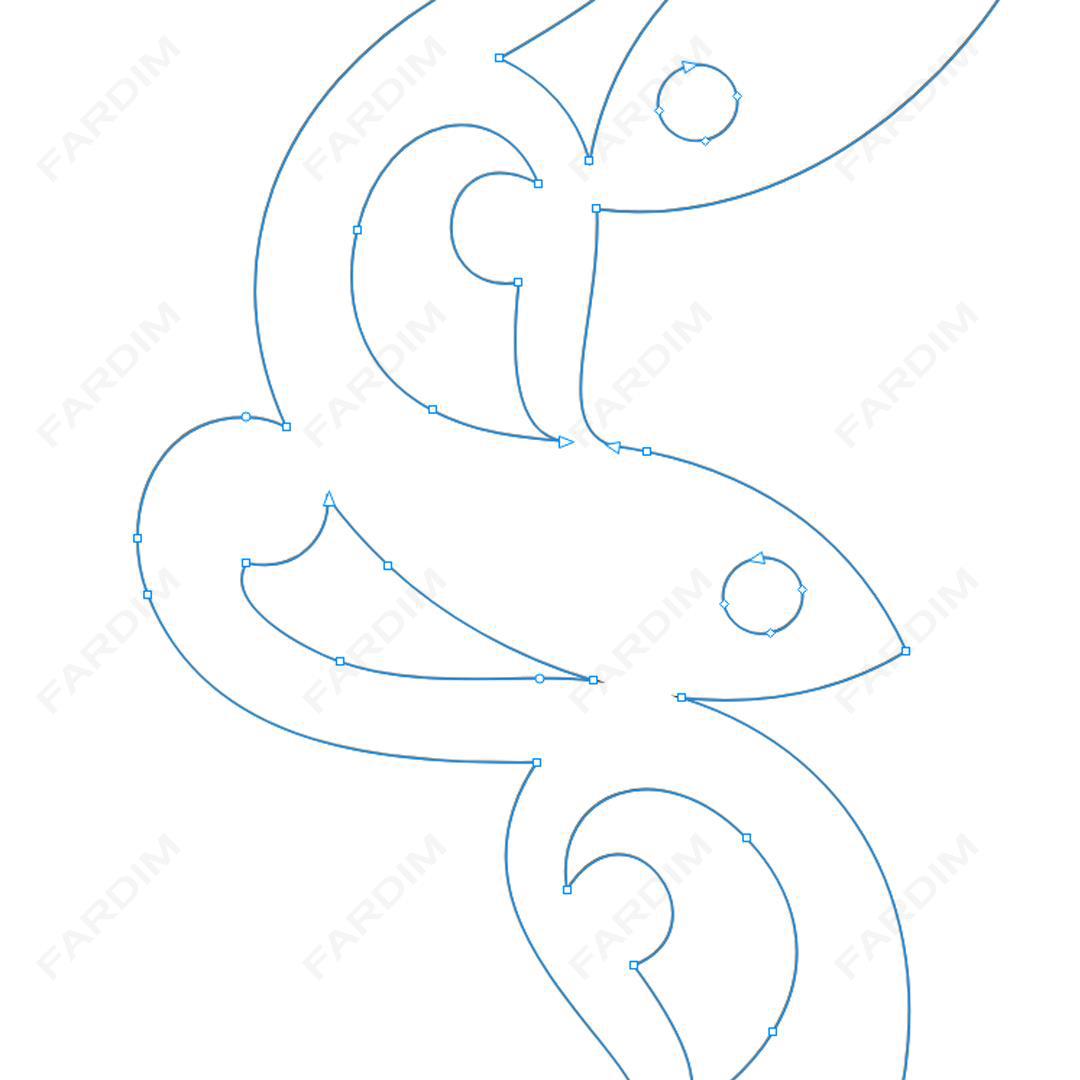 وکتور طرح نگاره ماهی کد A132466